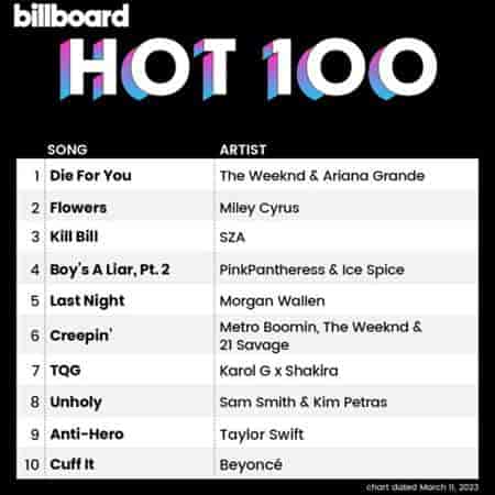 VA - Billboard Hot 100 Singles Chart [11.03] (2023) MP3 скачать торрент